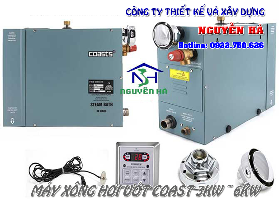 Máy Xông Hơi Ướt Coast  6KW