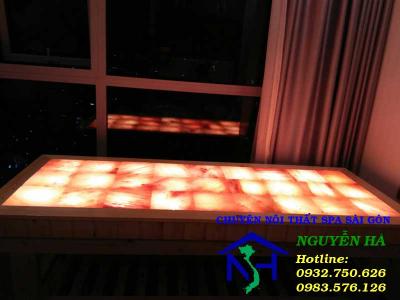 GIƯỜNG GỖ CAO CẤP ĐÁ MUỐI HIMALAYA 27 Viên - NH-GĐM-27V