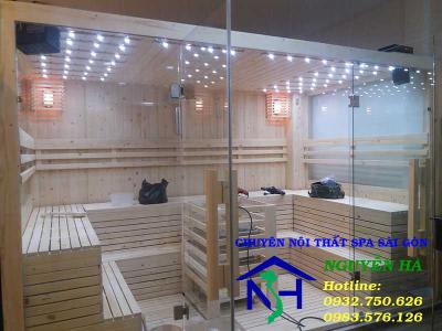 PHÒNG XÔNG HƠI KHÔ 3000x2000x2100mm YOGA -GYM 10 NGƯỜI